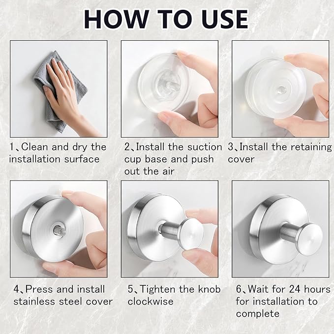 HESUSLA Suction Cup Hooks for Wreaths on Glass,2025 New Model No-Drill Suction Cup Hooks,Wreath Hangers for Front Doors,Metal Towel Hooks for Showers Bathrooms Mirrors(2 Pack,Silver)
