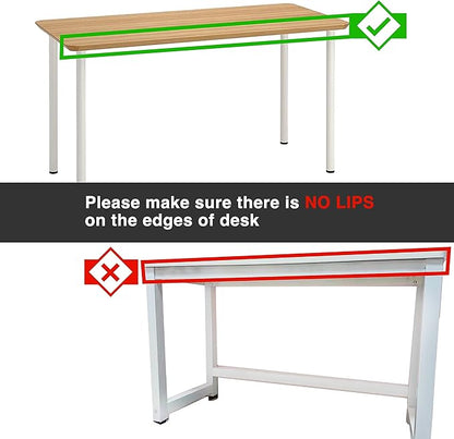 Under Desk Drawer - Super Large Under Table Hidden Drawer Desk Accessories & Workspace Organizers Desktop Storage Pencil Slide Out Organizer with Screw Adhesive Tape Shelf Tray at Office