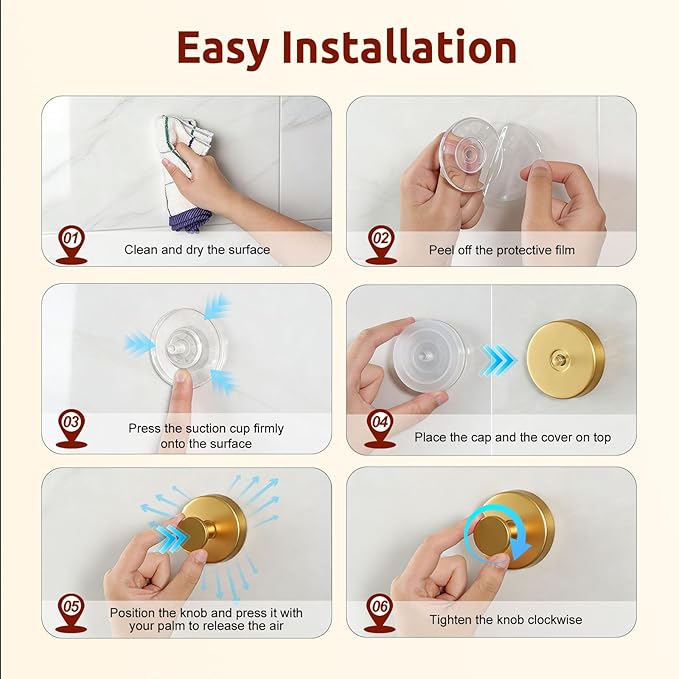 4 Packs Suction Cup Hooks for Shower, Heavy-Duty Wreath Hangers for Front Door, No Drill Glass Door Shower Suction Hooks No Damage for Walls Bathroom Kitchen Window Mirror Tile Towel Coat Robe Loofah