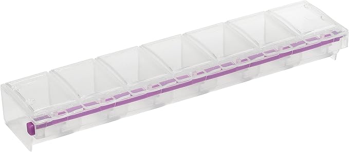 Craft Mates Bead Organizer and Plastic Storage Containers for Crafts, Buttons, Pins and More, 7 Locking Compartments (2XL)