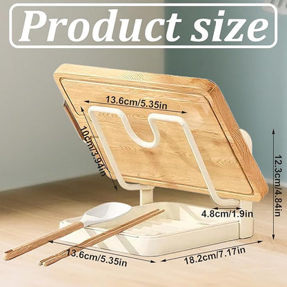 Pot Lid Organizer and Holder, Kitchen Countertop Storage Rack with Removable Drip Tray & Spoon Rest, 1-Tier Space-Saving Stand for Pots and Pans Lids
