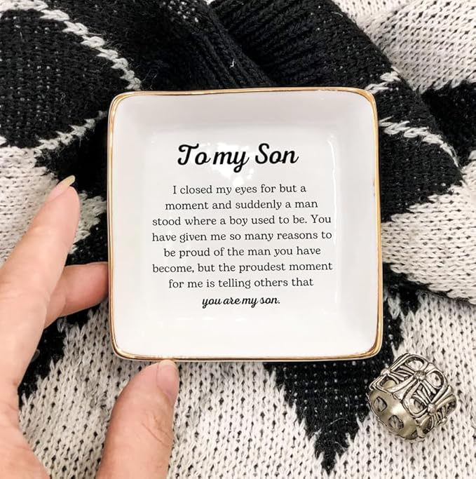 to My Son Gift Ring Dish, Son Gift from Parents, Son Wedding Gift, Son Present, Son Gift, Groom Wedding Gift, Son Present Groom Gift, Son Graduation Gift, Son Birthday Gift