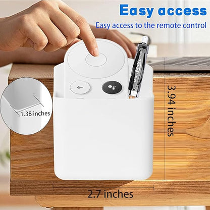 Remote Control Holder Wall Mount 6pcs,TV Remote Holder with Screws,Self Adhesive Pen Holder for Wall, Suitable for TV Remote Controls, Pens, Keys, Toothbrushes