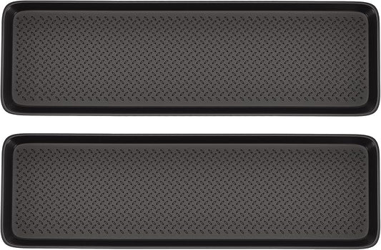 Matace 2 Pack Rubber Extra Large Shoe Tray for Entryway,Long Boot Tray,Slim Boot Mat for Indoor and Outdoor Use,16x55 in, Rectangular (Pack of 2)