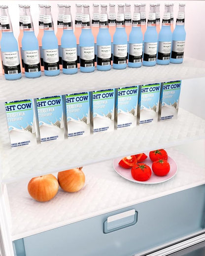 Shelf and Drawer Liner for Kitchen Cabinet, Non-Adhesive 12in x 360in Waterproof Contact Paper Refrigerator Liners Thickened Durable EVA Material Non Slip Mat for Dresser Cupboard Pantry Protector