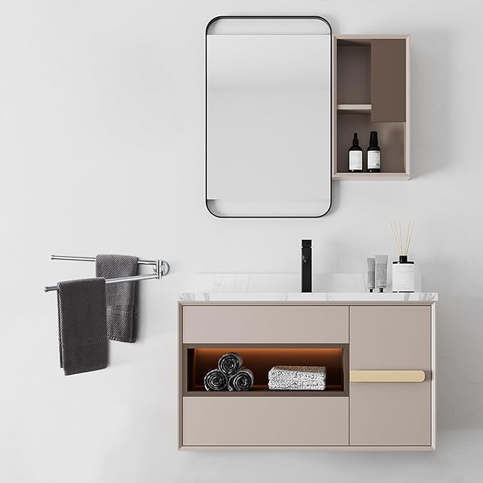 BGL Swivel Towel Bar for Bathroom Chrome,Swing Out Double Towel Bar 2-Arm Kitchen Wall Mounted Towel Hanger Holder for Bathroom Organizer