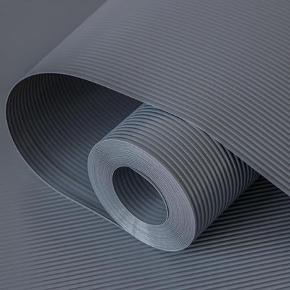 Hersvin Shelf Liners 20 in x 20 ft EVA Drawer Mats, Non-Adhesive Cupboard Pad, Kitchen Cabinet Lining Fridge Cushion (Gray Stripe, 50.8cmx610cm)