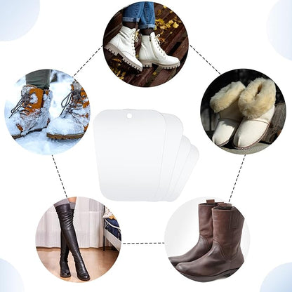 16 Pcs (8 Pairs) Boot Shaper Form Inserts Foam Boot Tall Inserts Support for Women Men, 12'', 14'', 16''