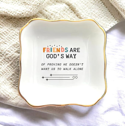 HatafaFurni Wedding Day Gift for Mom, Mother of Groom, Father of Groom, Sister and Sister in law, Aunt ; Ring Dish, Jewelry Dish on the Wedding, Birthday, Christmas (Friend Gifts)