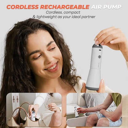 Vacbird Vacuum Seal Bags for Clothing with Rechargeable Cordless Pump, 18 Pack Vacuum Storage Space Saver Bags, Compression Packing for Clothes Bedding Blanket Pillows Comforters Luggage Travel