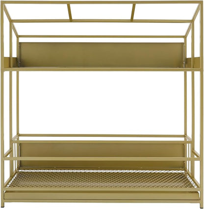 Commercial Metal Umbrella Holder Umbrella Stand with Drip Tray Entrance Umbrella Organizer Large Capacity Umbrella Rack for Home, Office, Apartment, Hotel (Gold, 26.8 * 12.6 * 27.6in)