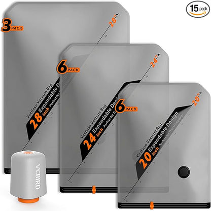 Vacbird Storage bag Vacuum Bag Set 15 Combo Set