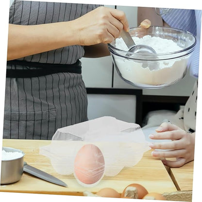 6pcs Goose Egg Packaging Box Egg Storage Bin Half Dozen Cartons Easter Cartons Fresh s Pulp Container Pulp Flat Refrigerator Organizer Pvc Transparent