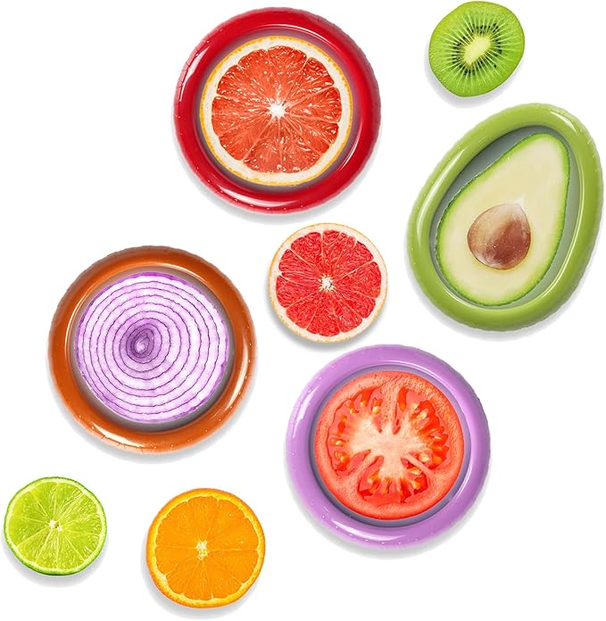 T-Raputa Avocado Saver and Onion Storage 4 Set - Reusable refrigerator fruit storage containers - is the storage Apples, Tomatoes, Tomato,Garlic for Ideal