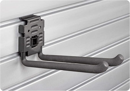 HandiWall Basic Accessory Kit with Locking Brackets for Garage Slatwall Panel Organization