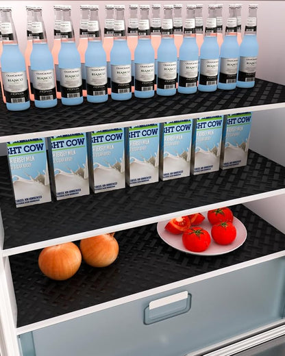 Shelf and Drawer Liner for Kitchen Cabinet, Non-Adhesive 24in x 240in Waterproof Contact Paper Refrigerator Liners Thickened Durable EVA Material Non Slip Mat for Dresser Cupboard Pantry Protector
