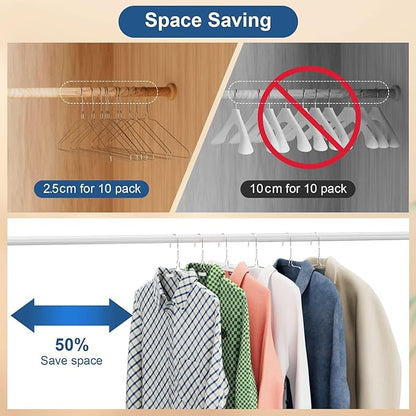 SPECILITE Wire Metal Clothes Hangers Bulk 300 Pack for Standard Size Suits, Coats, Shirts, Pants, Skirts, Space Saving, Non Slip,16 Inch 12 Gauge Ultra Thin, Silver