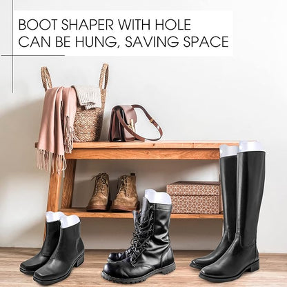 16 Pcs (8 Pairs) Boot Shaper Form Inserts Foam Boot Tall Inserts Support for Women Men, 12'', 14'', 16''