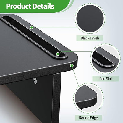 Zimilar Dual Monitor Stand Riser, Monitor Stand with Adjustable Length and Angle, Wood Monitor Stand for Desk, Monitor Riser for 2 Monitors with Storage Space