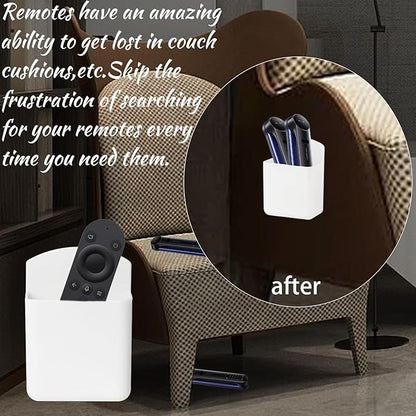 Remote Control Holder Wall Mount 6pcs,TV Remote Holder with Screws,Self Adhesive Pen Holder for Wall, Suitable for TV Remote Controls, Pens, Keys, Toothbrushes