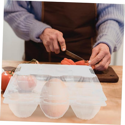 Clear Goose Egg Packaging Box 2-Slot Transparent Pvc Egg Holder for Refrigerator Storage and Safe Transport Lightweight Organizer for Gifting