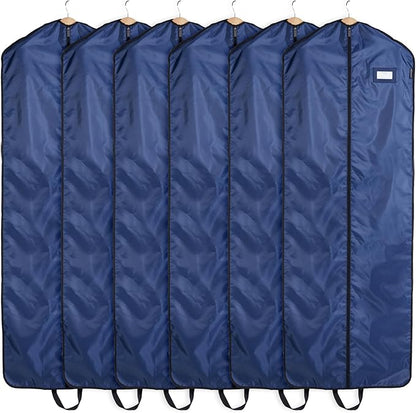 Covermates Keepsakes Garment Bag Set - Premium Polyester - Full Length Zipper - ID Window - Carrying Handles - Closet Storage, Blue