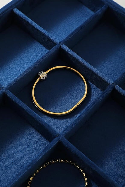 Jewelry Organizers And Storage, Velvet Jewelry Trays,Premium Flat Watch Tray,Luxury Jewelry Display For Vendors,Blue Necklace Display For Selling