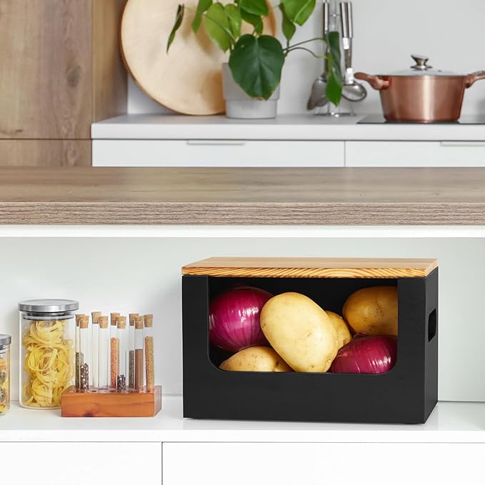 Trash Bag Dispenser,Wood Garbage Bag Dispenser,Stackable Trash Bag Holder,Under Sink for Kitchen, Pantry, Laundry Room, Cabinet Organizer and Storage