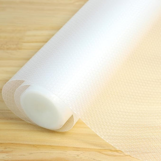 Shelf Liner Non Adhesive Cabinet Drawer Liners Waterproof 12 Inch Wide X 20 Ft Non Slip Clear Refrigerator Closet Pantry Shelf Liner Bathroom Cupboard Drawer Mat
