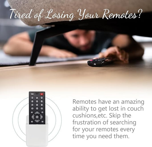 3 Pack Remote Control Holder, TV & Wall Pen Storage Accessories for Home Office School, White