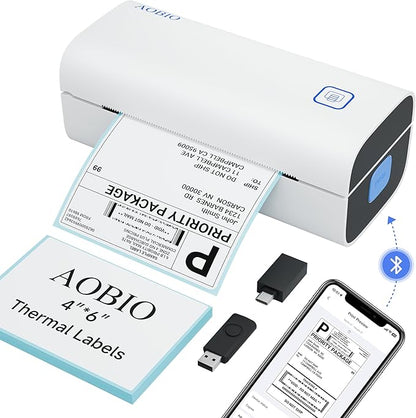Thermal Shipping Label Printer - 4x6 Label Printer for Small Business - Desktop Barcode Printer