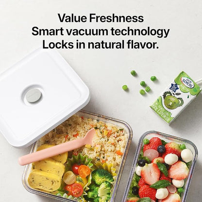 VAKUEN Premium Airtight Food Storage Container. Meal Prep 0.85qt 3pc/Set. 3pcs Container. Patented Double Silicone Lining, 100% Leak Proof, BPA-FREE
