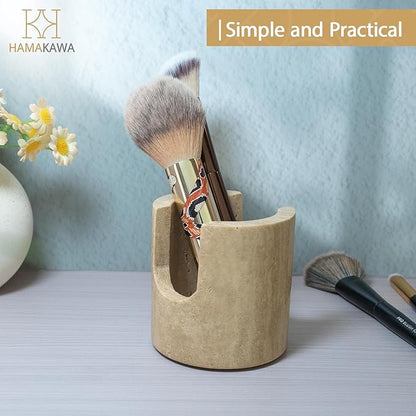 HAMAKAWA Natural Marble Travertine Sponge Rack, Beige Sink Storage Rack Suitable for Kitchen Countertops, Drying Rack, Sink Organizer
