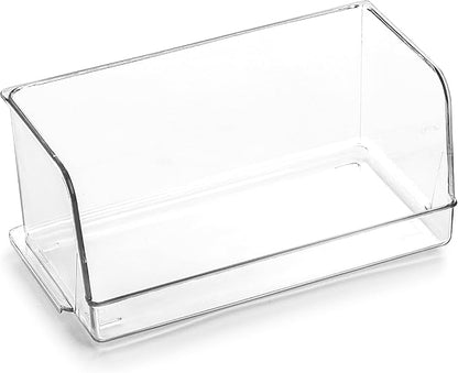 BINO | Stackable Plastic Storage Bins, Medium - 12 Pack | THE MYRIAD COLLECTION | Multi-Use Organizer Bins | BPA-Free | Pantry Organization | Home Organization | Fridge Organizer | Freezer Organizer