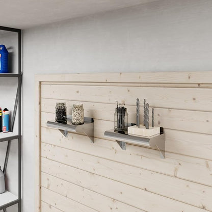 AmGood 6 in. x 10 in. Stainless Steel Wall Mount Shelf. Commercial/Home. Kitchen, Restaurant, Garage, Laundry, Utility Room. NSF