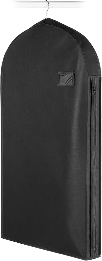 Whitmor Deluxe Zippered Suit Bag - Black