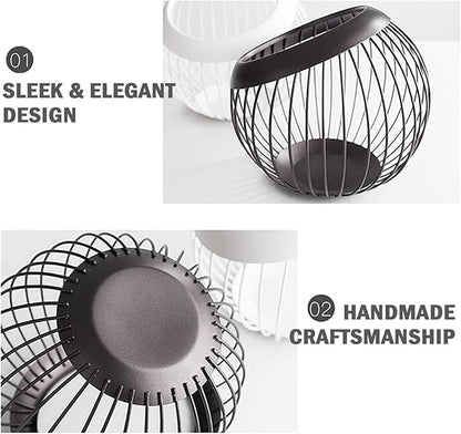 Charmount Coffee Pod Holder, Large Capacity K Cup Holder and Espresso Pod Holder, Coffee Pod Organizer for Keurig K-Cup Storage and Espresso Capsule Holder, Coffee Bar Accessory, Fruit Basket (Brown)