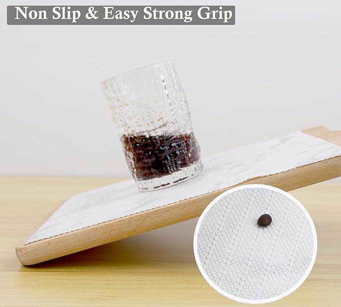 Shelf Liner for Kitchen Cabinets 15 Inch Wide X 20 Ft Non Adhesive Cabinet Drawer Liners for Shelves Non Slip Waterproof Marble Printed Mat for Closet Bathroom Pantry Cupboard Refrigerator