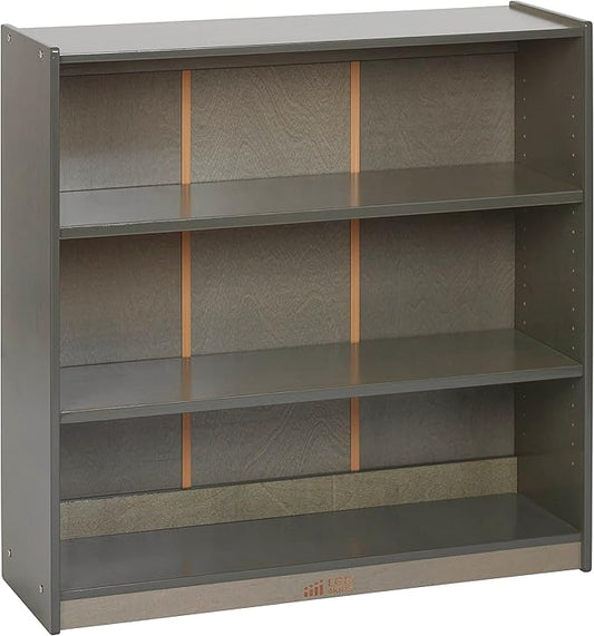 ECR4Kids Wooden Classic Bookcase with Adjustable Shelves, 36in, Classroom Bookshelf, Grey Wash
