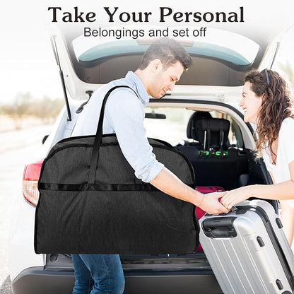 6" Gusseted Waterproof Garment Bag for Travel, 43" Tear Resistance Suit Bag for Men Travel for Suits, Tuxedos, Coats, Uniform. (Darkgrey, 42")