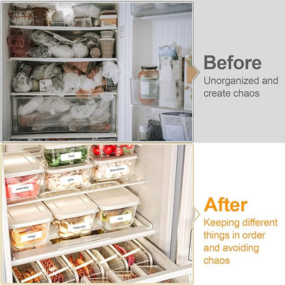Joyberg 1120 PCS Removable Freezer Labels for Organizing, 1”x3” Frozen Food Labels Stickers, Tear-Resistant No Residue Blank Sticker Labels to Write On, Removable Labels for Food Containers