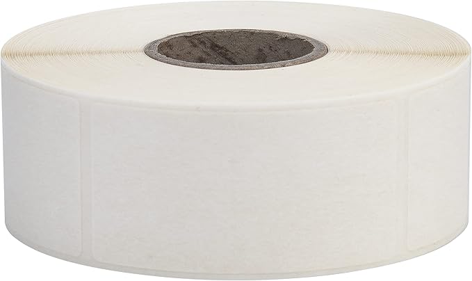 L LIKED Blank White 1 x 2 Inch Dissolvable Labels for Food Rotation Prep roll of 500 (3 Rolls)