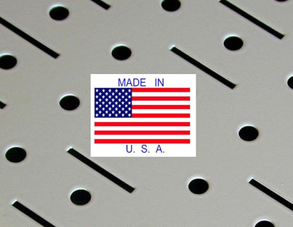 Wall Control Pegboard Spray Can Holder Bracket and Aerosol Can Organizer Pegboard and Slotted Tool Board - Black (Pack of 6)
