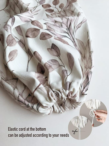 Hglian Grocery Plastic Bag Holder,Watercolor Leaves Plastic Bags Organizer Shopping Bags Storage,Farmhouse Home Kitchen Decor,Gifts for Women