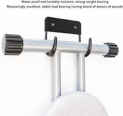 Ironing Board Hanger, Iron Wall Mount Holder for Laundry Rooms,Wall Mounted Iron Board Hook for Laundry Room Organization (Matte Black)