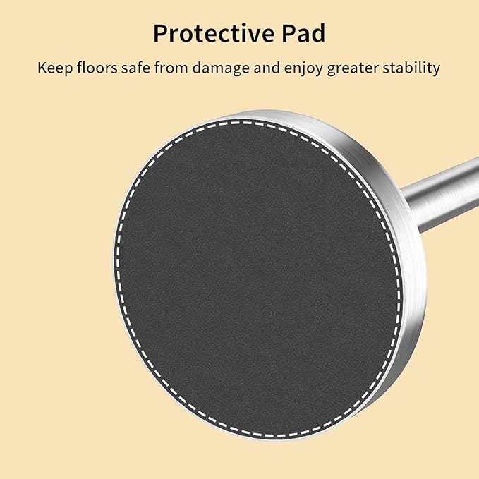 YUMORE Toilet Paper Holder Stand, Modern Style Freestanding Bathroom Tissue Roll Stand with Sturdy Base for Bathroom & Living Room (Brushed Nickel, 1 Roll)