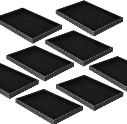 Quelay Stackable Jewelry Tray Jewelry Organizer Tray Showcase Display Empty Plate Bracelet Ring Earring Organizer