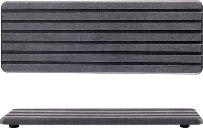 2 PCS Water Absorbent diatomite Coasters, 12.2" x 4" Water Absorbing Stone Tray for Sink, Stone Drying mat for Kitchen Counter, Stone soap Tray Used for Hand Soaps & toiletries & Plants