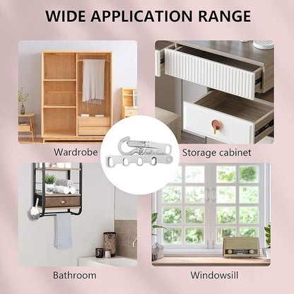 3Pcs Folding Clothes Drying Rack Clothing, Clothes Drying Rack Foldable Hangers for Travel Hangers, Laundry Drying Rack Collapsible, Folding Clothes Hanger,Grey