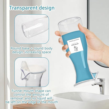 20oz Laundry Detergent Dispenser Containers Bottle 3 Pcs Liquid Laundry Powder Soap Dispenser, Laundry Pod Storage with Labels Fabric Softener Container for Laundry Detergent Storage
